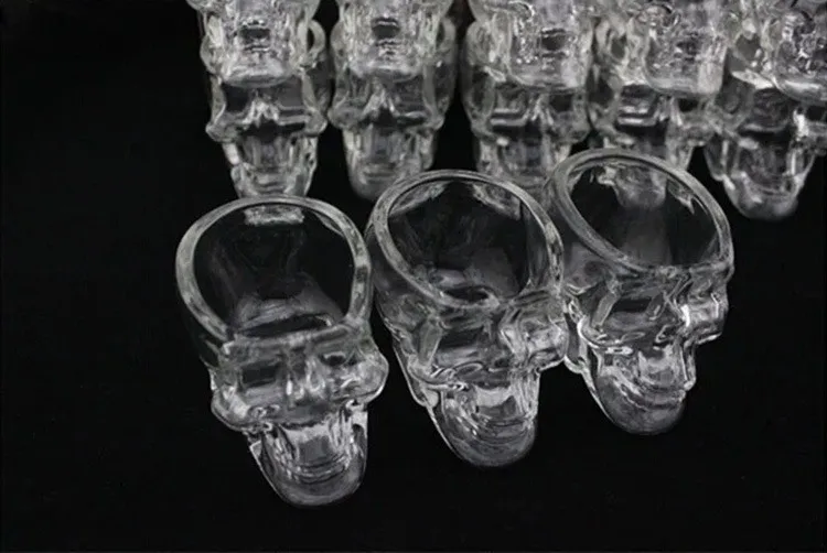 100 шт./лот стакан для водки es "хрустальный череп" Рюмка чаша бокал для вина/whsiky glass es