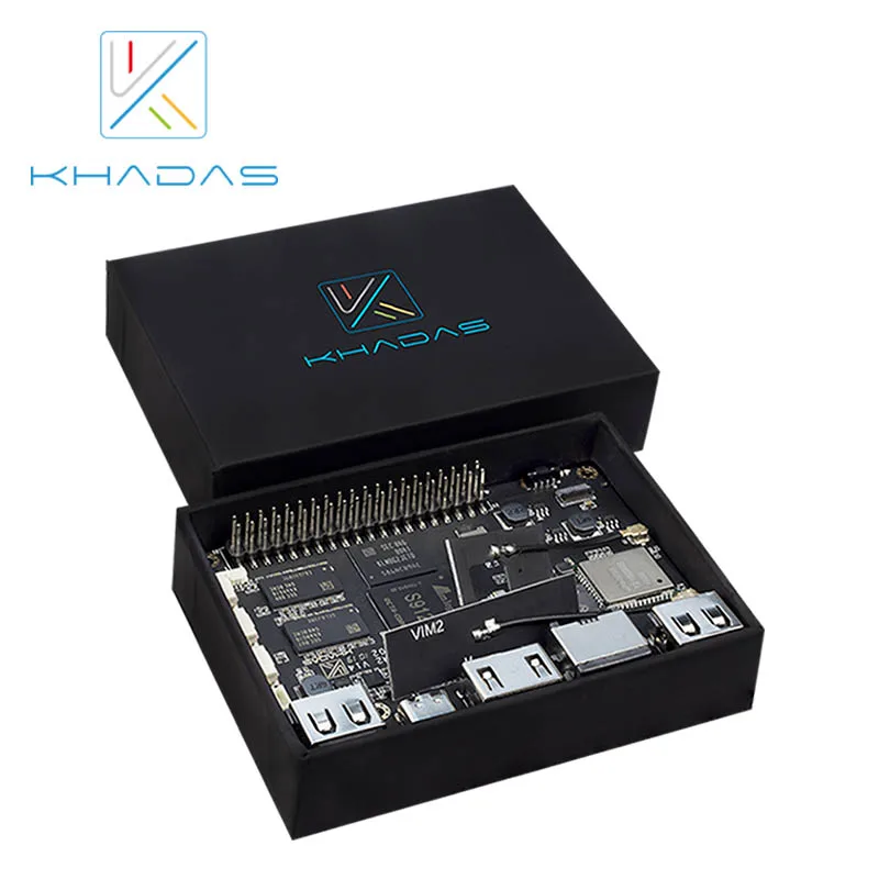  Khadas VIM2 Max Mini PC con Linux Ubuntu Mate 1604 apoyo Octa Core brazo Placa de desarrollo DDR4 3