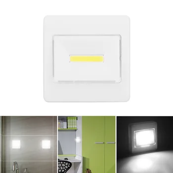 

Waterproof Mini COB LED Wall Switch Light Room Wardrob Night Lights Ultralight Night Switch Build-in Magnet Bottom ON The Wall