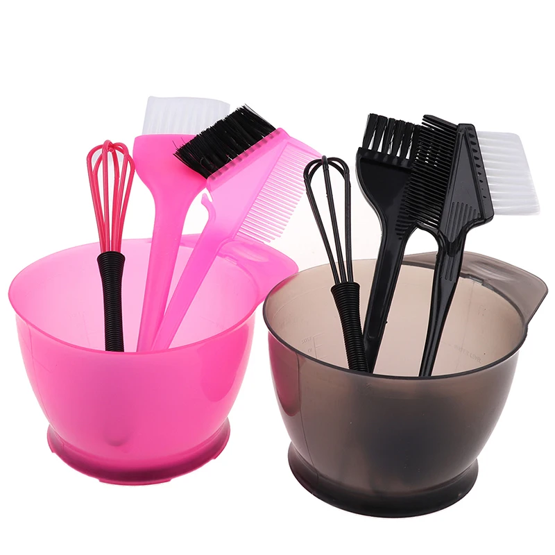 1set Dye Mixer Hair Tint Dying Coloring Applicator Salon Tool Simple Hair Dyeing Set Hair Color Dye Bowl Comb Brushe Tool Kit - Image 2