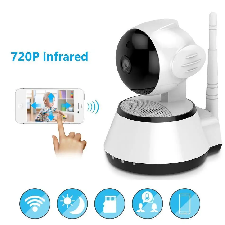 

IP Camera Wi-Fi Wireless Wifi Security CCTV Camera 720P Night Vision P2P Onvif Motion Detection Surveillance Camara Baby Monitor