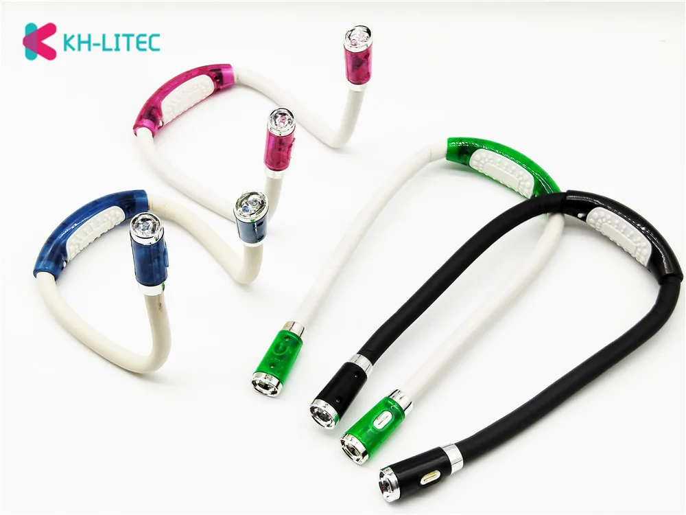  KHLITEC Convenient Flexible Handsfree Led Neck Hug light Book Reading Lamp Novelty Led Night Flash  - 32956619642