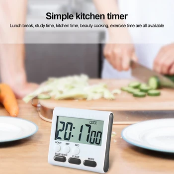 

Creative New Magnetic Large LCD Digital Kitchen Timer With Loud Alarm Count Up& Down Clock To 24 Hours Kitchen Tools