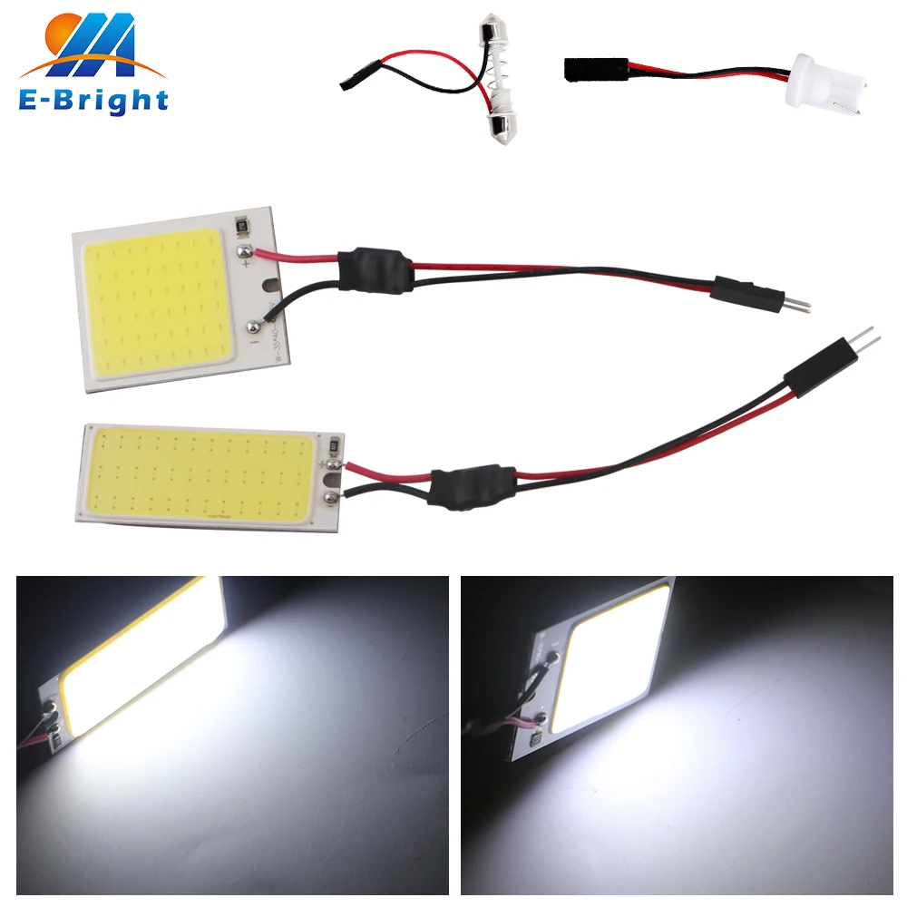 Светодиодная лампа T10 COB 12 в пост. Тока 36 SMD 48 2 шт. | Автомобили и мотоциклы