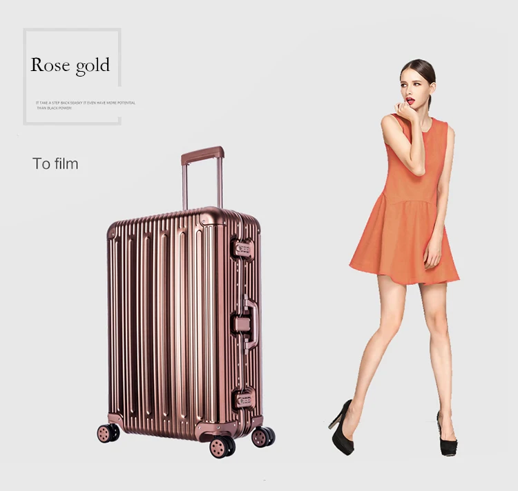 Полностью алюминиевый сплав, чемодан на колесиках, чемодан на колесиках, чемодан для путешествий, 20, чемодан для переноски, 25, 29 дюймов, проверенный багаж