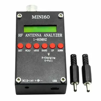 

Mini60S 1-60MHZ HF SWR Antenna Analyzer Meter with Bluetooth Function B95D