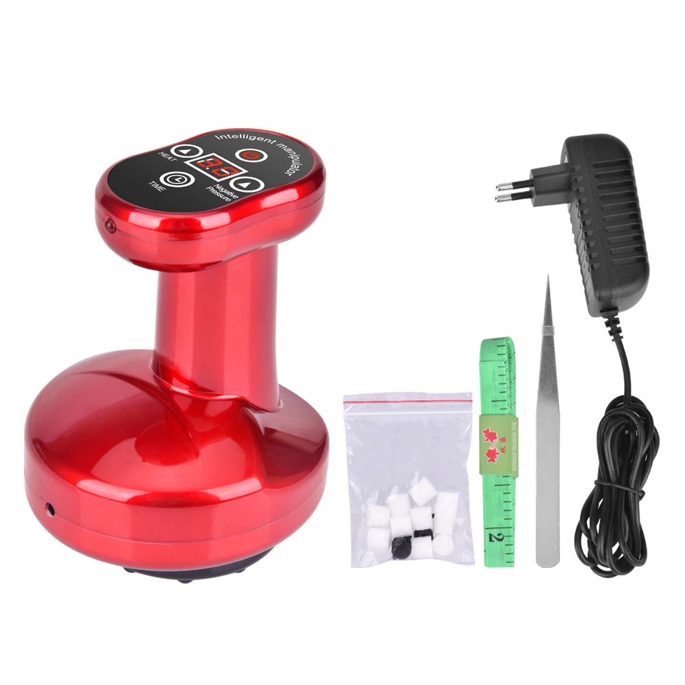 Electric Guasha Massager Ultrasonic RF Scraping Tool Fat Removal Body Slimming Stimulate Acupoint Detoxification Cupping Massage