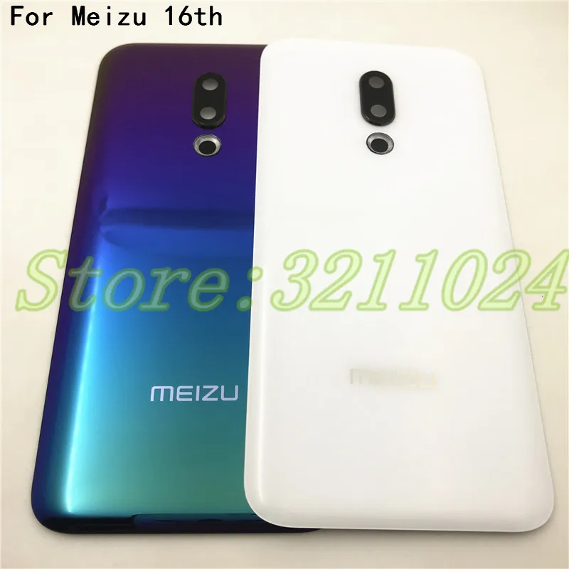 

Original 3D Glass Back Battery Cover For Meizu 16 16th M882Q M882H Case Back Glass Rear Door Housing With Camera Lens
