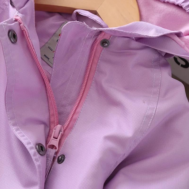 Waterproof Windproof Fashion Polar Fleece Child Coat Baby Girls Jackets Hooded Children Outerwear Kids Outfits For 90-150cm