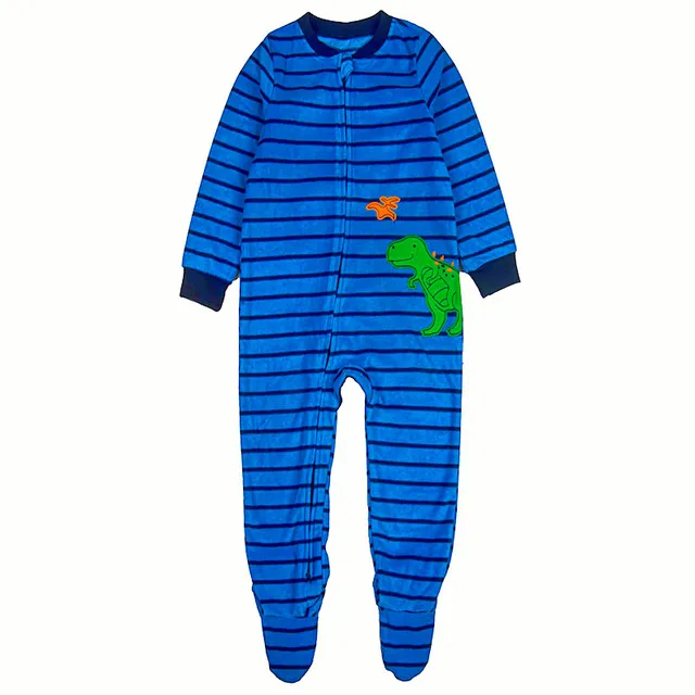 Pijamas de una pieza para niños de 3 a 10 años, trajes de forro polar de  una pieza, suaves y cálidos - AliExpress