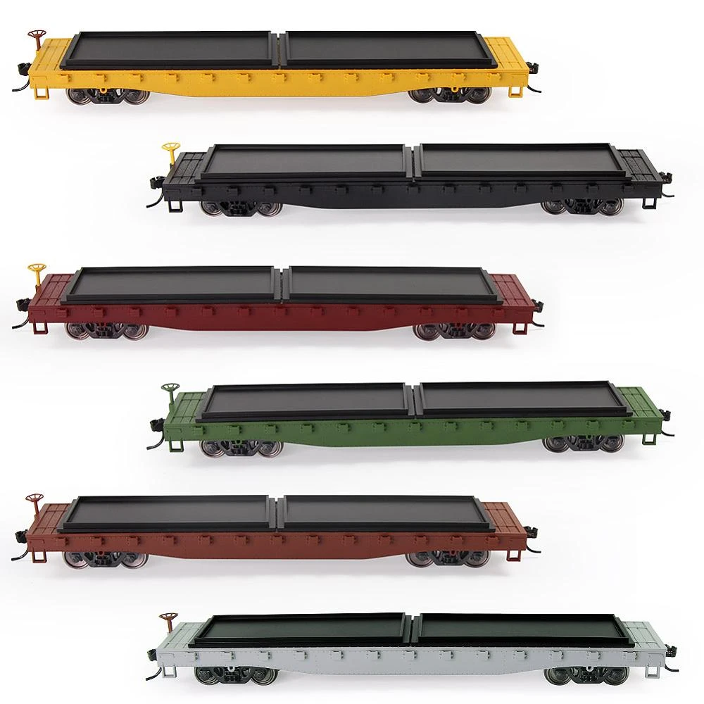 1pc Ho Scale 52' Flat Car Flatbed 