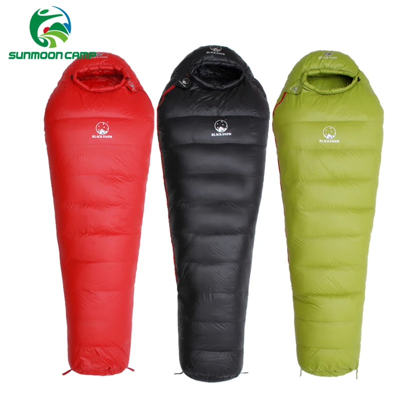 Special Product  Winter Ultralight Thermal Adult Mummy 95% White Goose Down Sleeping Bag Sack W/ Compression Pack Fo