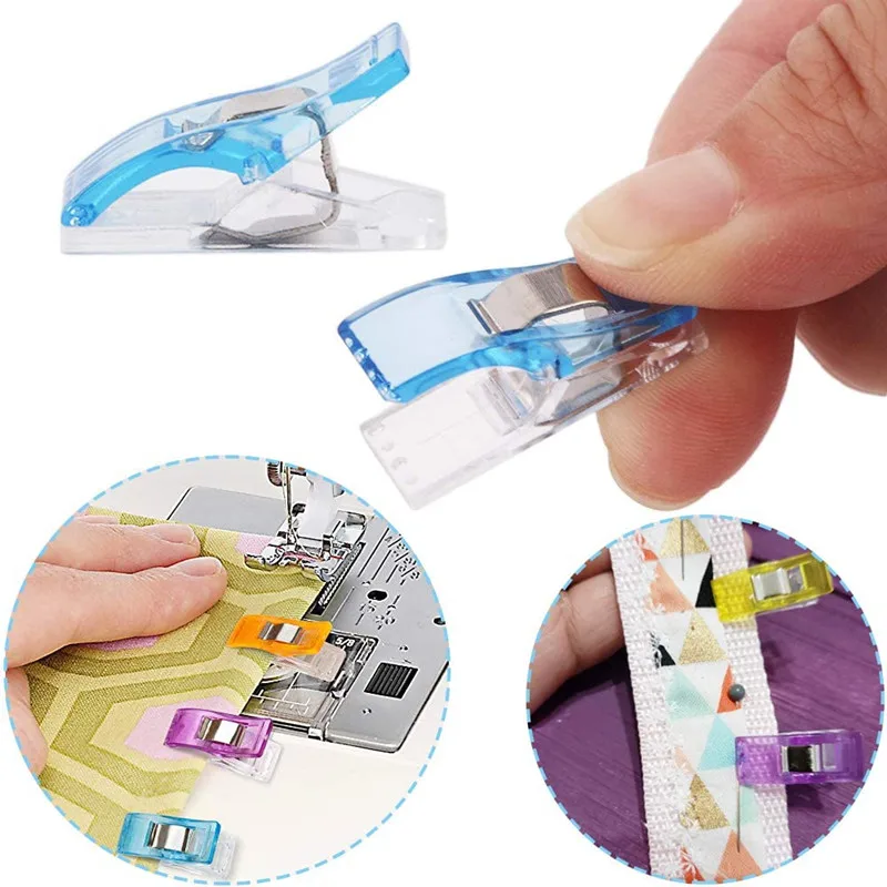 20/10 PCS Sewing Clips Garment Clips Multipurpose Colorful Clothing Pin Positioning Patchwork Knitting Safety Clamps Sewing Tool