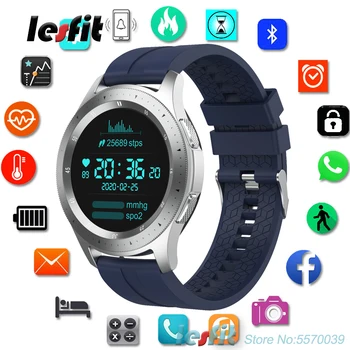 

Lesfit Waterproof Smart Watch Women Men Smartwatch For Android IOS Bluetooth Call Watch Fitness Tracker Electronic Smart-watch