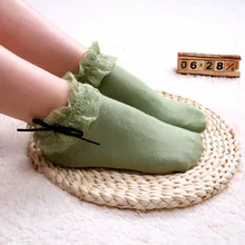 10 пар, японские кружевные носки принцессы с бантом, носки из чесаного хлопка, милые женские носки, женские носки с фабрики Sen Department