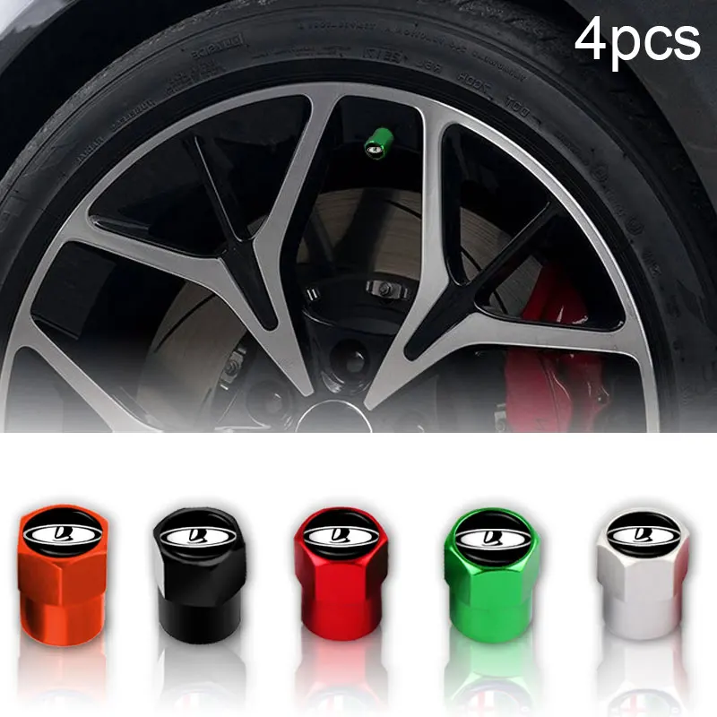 Car Styling 4pcs Wheel Tire Valve Caps Parts Stem Cover for Lada VESTA Niva Kalina Priora Granta Largus | Автомобили и мотоциклы