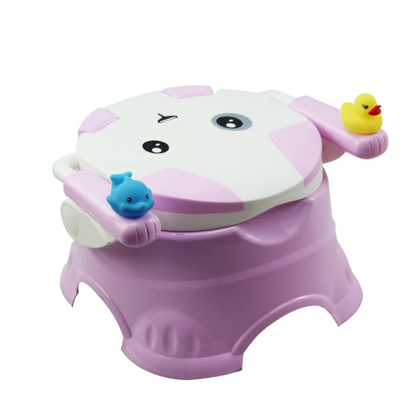 

Cute Cartoon Toilet for Kids Safe Multi-functional Potty Stool Baby Small Chamber Pot Cute