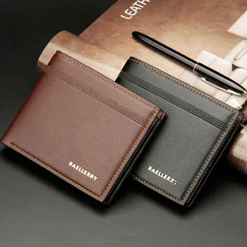 

Men PU Leather Wallet Masculina Billetera Hombre Wallets Portafoglio Uomo monederos Coin Card Money Holder Clutch Slim Purse