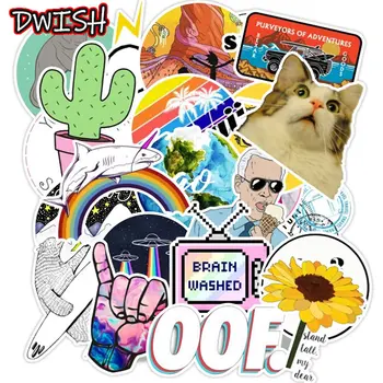 

10/30/50pcs Cool Waterproof PVC Children Stickers Skateboard Guitar Suitcase Motorcycle Vsco Girls Sticker Kids Graffiti Toys