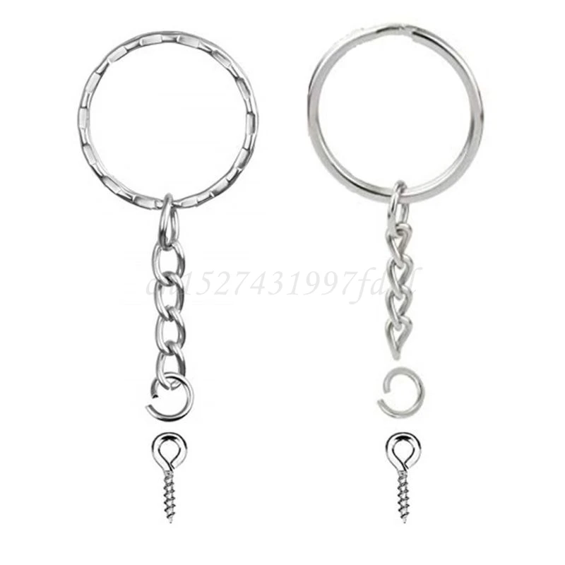 450pcs Key Chain Making Kit DIY Keychain Supplies Keychain with Chain Key  Rings Screw Eye Pin 