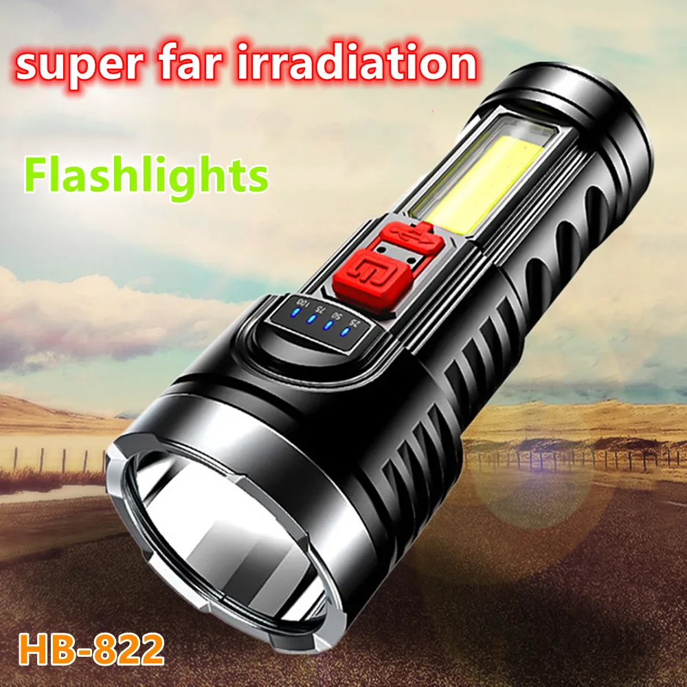 Flashlights Strong Light Rechargeable COB Side Floodlight Ultra-Bright Portable Multifunctional Led Long-Range Lamp | Лампы и