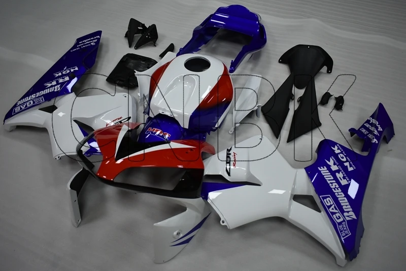 Обтекатель из АБС пластика CBR600 RR 03 обтекатель CBR 600 2004 синий белый красный 600RR 2003