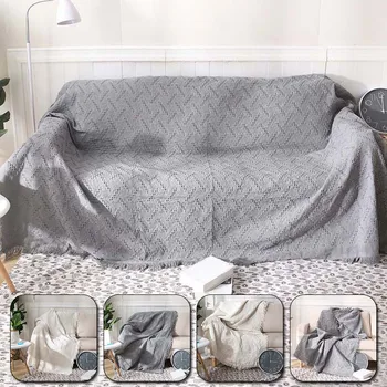 

Nordic Knitted Throw Thread Sofa Blanket Bed Sofa Travel Air Condition Blankets Soft Towel Hotel Blankets Home Decor
