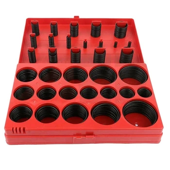 

407 Pcs Universal O Ring Assortment Set Gasket Rubber ORing Rubber Seal Case