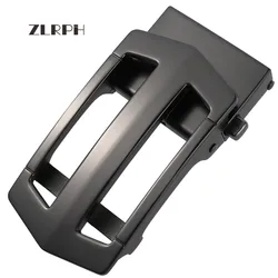 Zlrph cinto masculino de luxo, novo estilo, fivela automática de cinto de designer de qualidade, casual, metal, cabeças de fivela de cinto