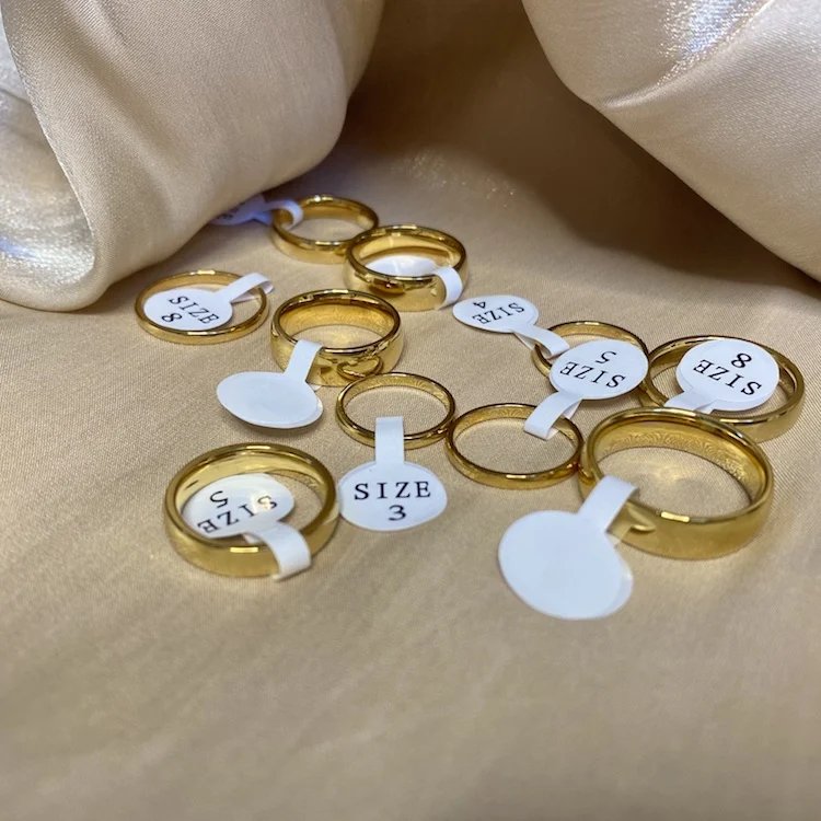 Wedding Rings Couple Rings Jewelry Rings Ring Jewelry Fashion Luxury Golden Engagement Wedding Ring Couple Ring Simple Fashion Style Fine Jewelry Anniversary Gift Men and Women