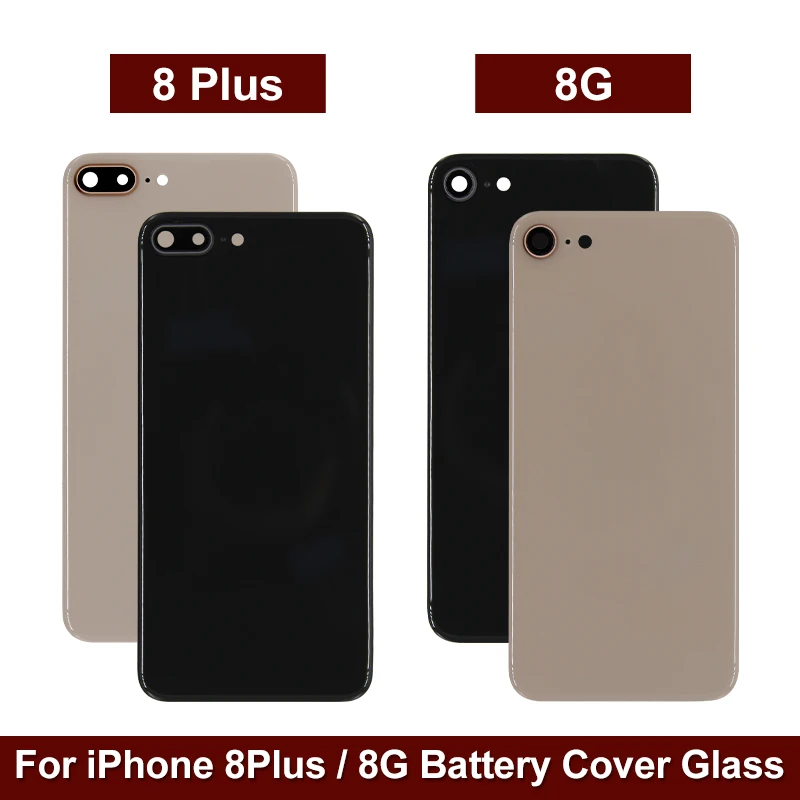 For Iphone 8 Iphone 8 Plus Back Battery Cover Rear Glass Housing Case Repair Replacement Part