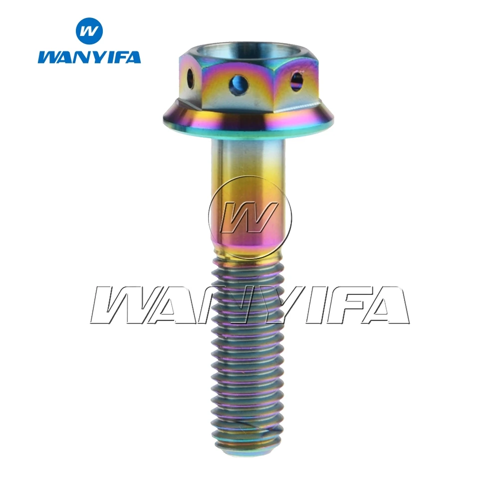 Титановые болты Wanyifa M8 20 25 30 35 40 45 55 мм винты с фланцевой головкой и шестигранным