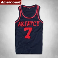 Amercoast, Мужская майка, хлопковая майка, мужские Модные топы, мужские спортивные майки, Мужская майка, Пляжная футболка для бодибилдинга