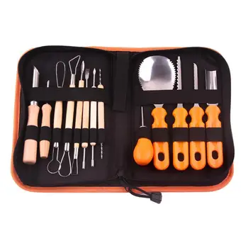 

14Pcs/set Professional Halloween Stainless Steel Pumpkin Multi-function Kitchen Accessories Engraving Halloween Kit Carving V4P3