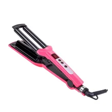 Профессиональные щипцы для завивки волос с ЖК-дисплеем, нано керамические щипцы для завивки волос с тремя трубками, электрические инструменты для укладки волос