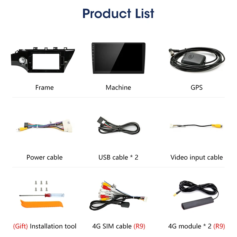 Vtopek 1" 4G wifi Android автомобильный Радио плеер 2G+ 32G DSP Мультимедиа Видео плеер 2 Din DVD gps навигация RDS для KIA RIO 4