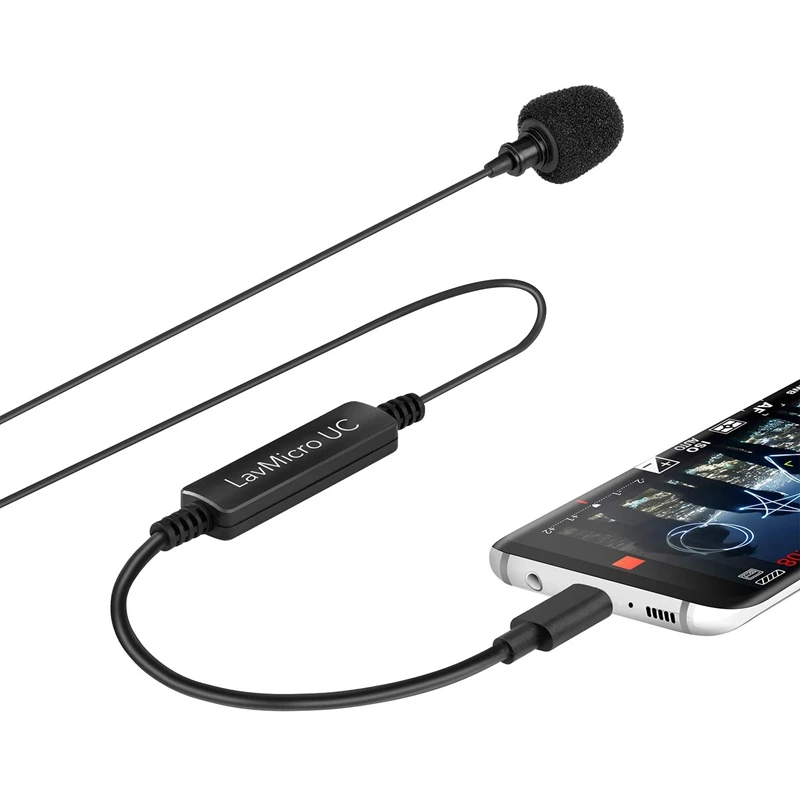 Saramonic Lavmicro-Uc Usb-C Тип всенаправленный петличный микрофон, Android Mic Клип на системе идеально подходит для записи