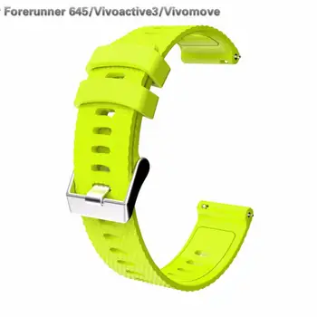 

New Strap For Garmin 245 Smart Watch Silicone Button Watch Strap Sports Watch Band For Forerunner 645/Vivoactive 3/Vivomove