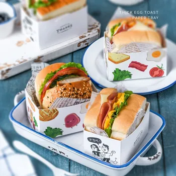 

30pcs Box Packaging Sandwich Toast Bread Box Birthday Party Baking Desserts Decoration Boxes for Guests Cakes