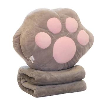 

Cartoon Pillow Quilt Dual Purpose Warm Hand Pillow Insert Hand Plush Nap Blanket Lovely Office Cushion Nap Artifact Gift FK177