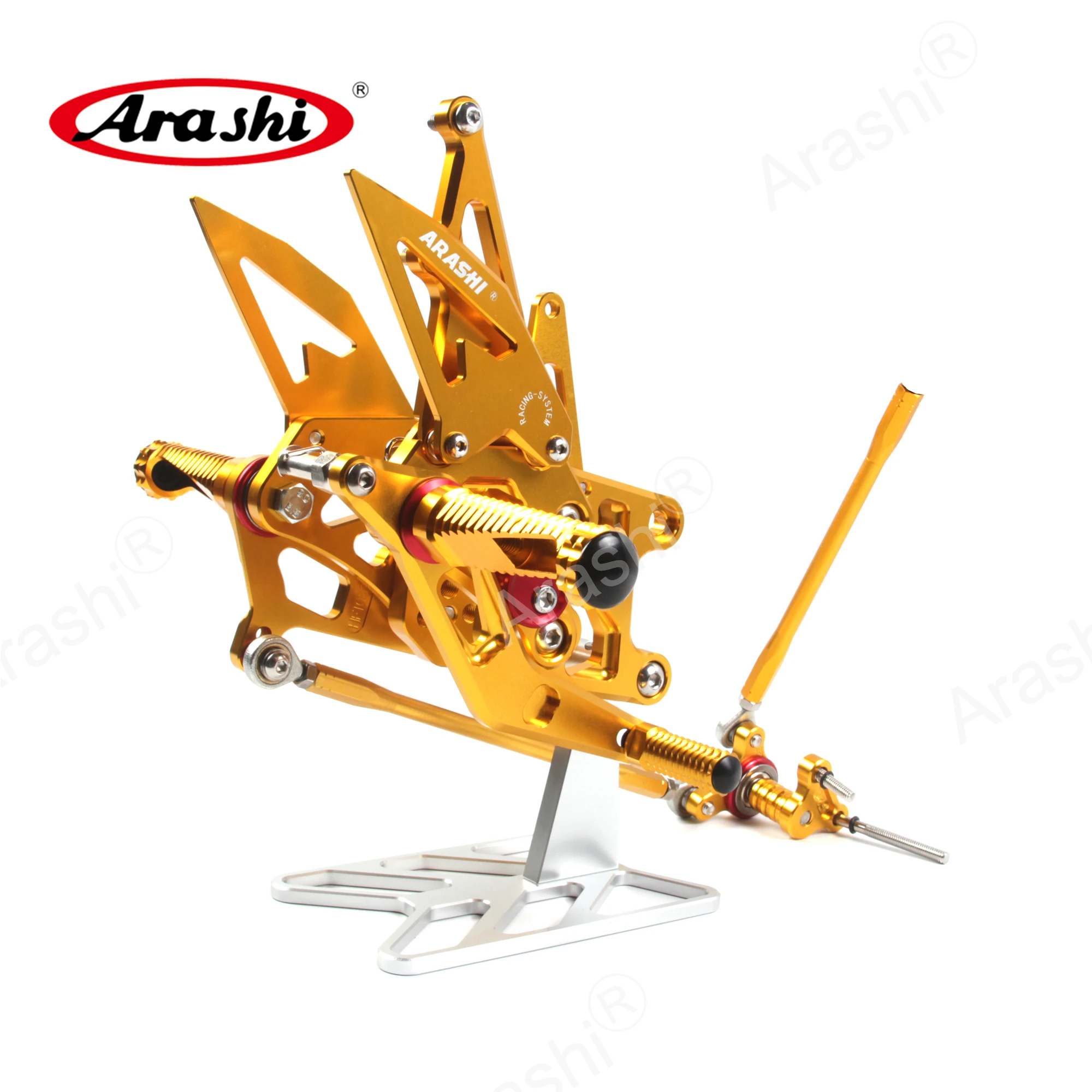 Регулируемая подставка для ног Arashi для HONDA CBR600RR 2009- CBR 600 RR 600RR CNC Rearset 2010 2011 2012 2013