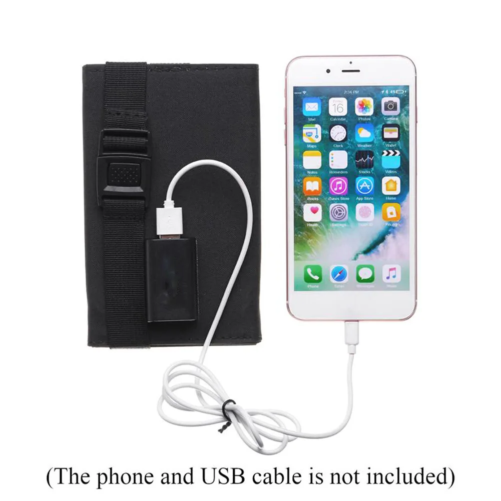 Células para Smartphone Carregador de Bateria Dobrável Painel Solar Flexível Pequeno Impermeável 5v Painéis Solares 20w Usb - Image 5