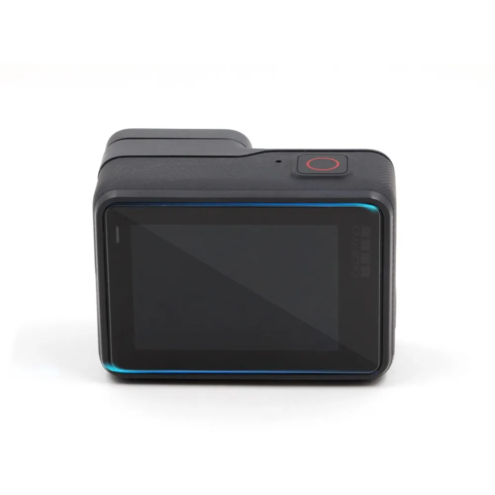 TEELSIN 2 шт закаленное стекло для экрана+ Защитная пленка для объектива с силиконовой крышкой для объектива Набор для GoPro Hero 5 6 7 черный
