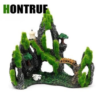 

Fish tank aquarium landscaping decorations simulation resin rockery fish tank crafts aquarium ornaments fish shrimp shelter