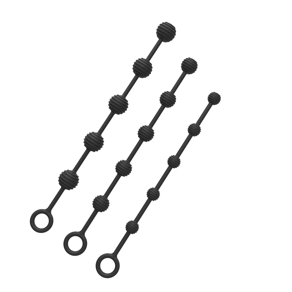 3 Size Silicone Anal Beads Thread Ball Anal Plug Stimulator Dildo Massager Anus Sex Toys For Men And Women No Vibrator Products