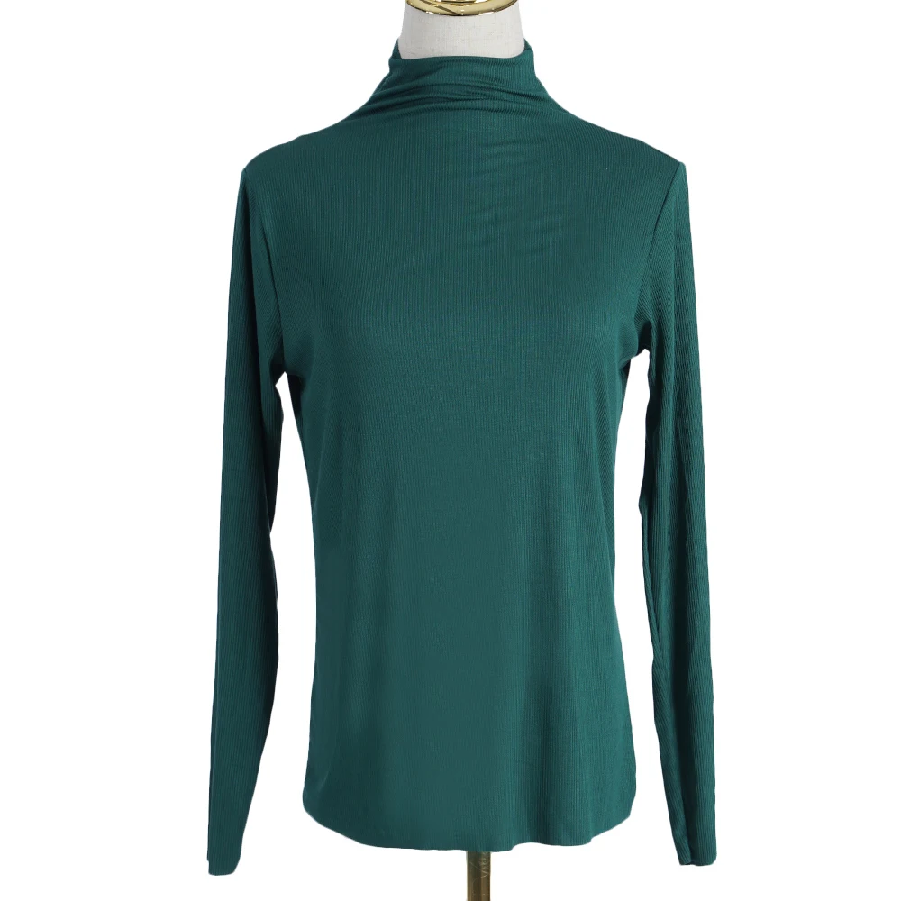 dark green Турция S~ 6xl размер одежда мусульманская одежда трикотажные женские Топы turkiye Топ mujer abaya morocco арабские женские топы vetement femme musulmane - Цвет: dark green