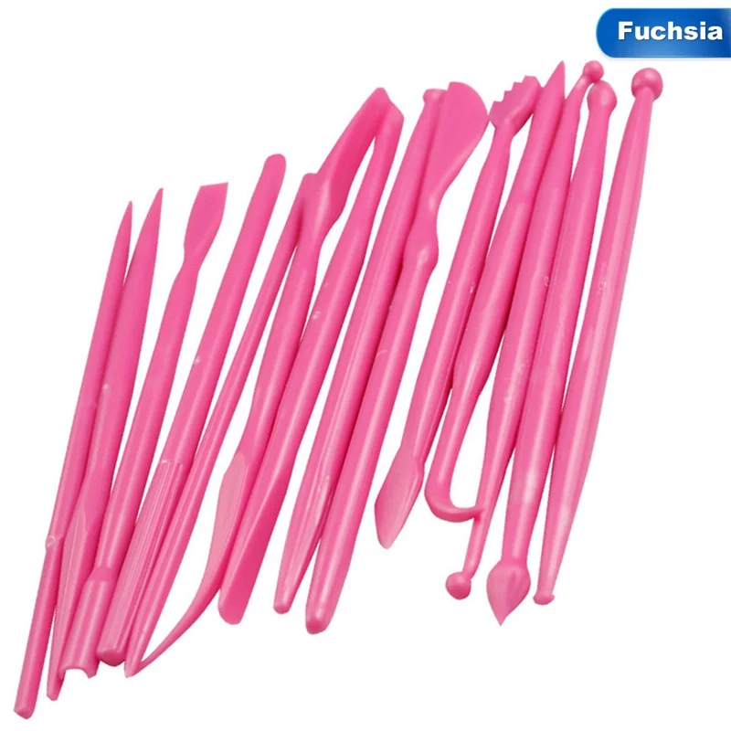 14Pcs Plastic Clay Sculpting Set Wax Carving Pottery Tools Carving Sculpture Shaper Polymer Modeling Clay Tools
