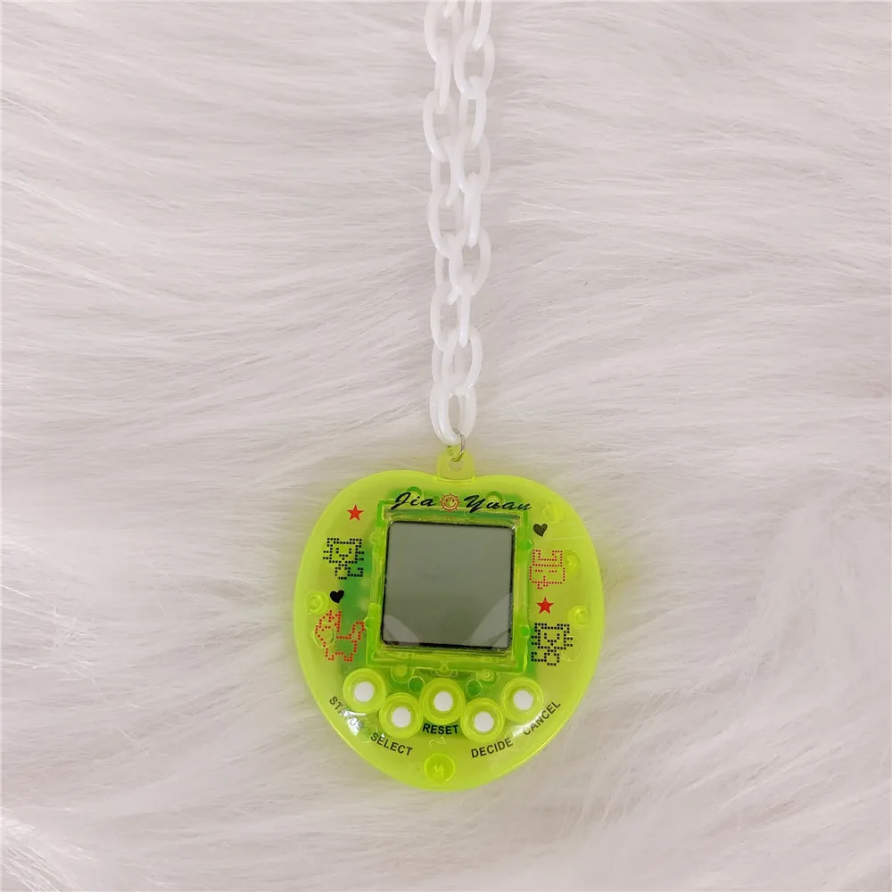 Electronic Pet Game Console Pendant Necklace For Women Men Colorful Vintage Funny Toy Choker Necklace Harajuku Trendy Jewelry