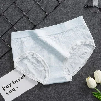 

Lingerie Femme Sexy Erotic Women Intimates Lace Comfortable Flowers Print Elastic Underwear Panties Seamless Underpants Pyjamas