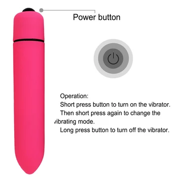 Powerful 10 Speed Mini Bullet Vibrator for Women Waterproof Clitoris Stimulator Dildo Vibrator Sex Toys for Woman Sex Products 5